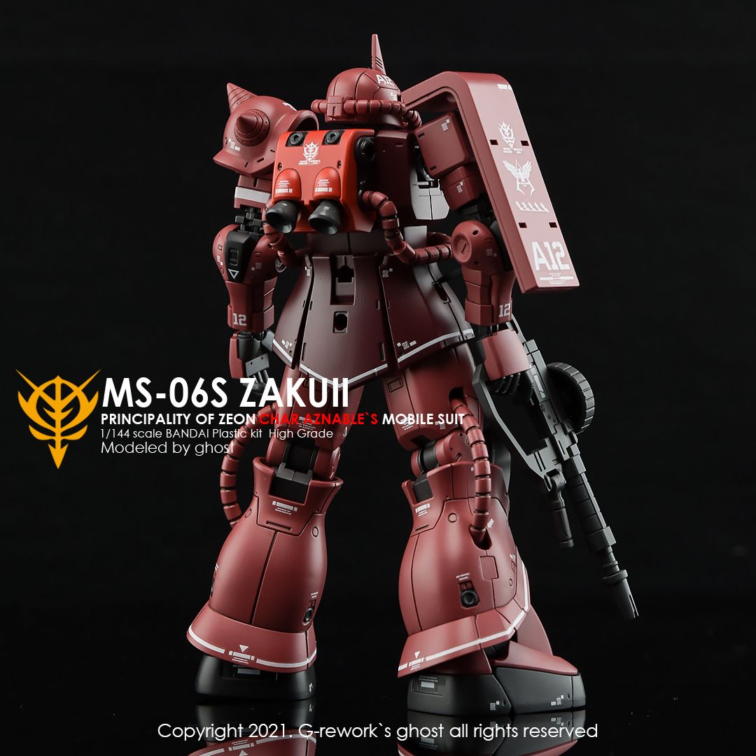 G-Rework Decal - [HG] ORIGIN MS-06S ZAKUII (CHAR AZNABLE)
