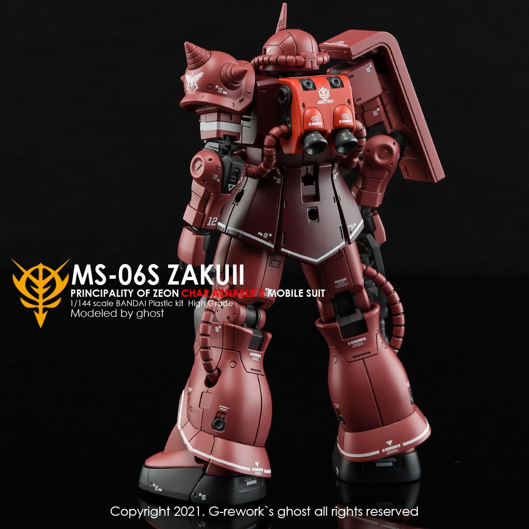 G-Rework Decal - [HG] ORIGIN MS-06S ZAKUII (CHAR AZNABLE)