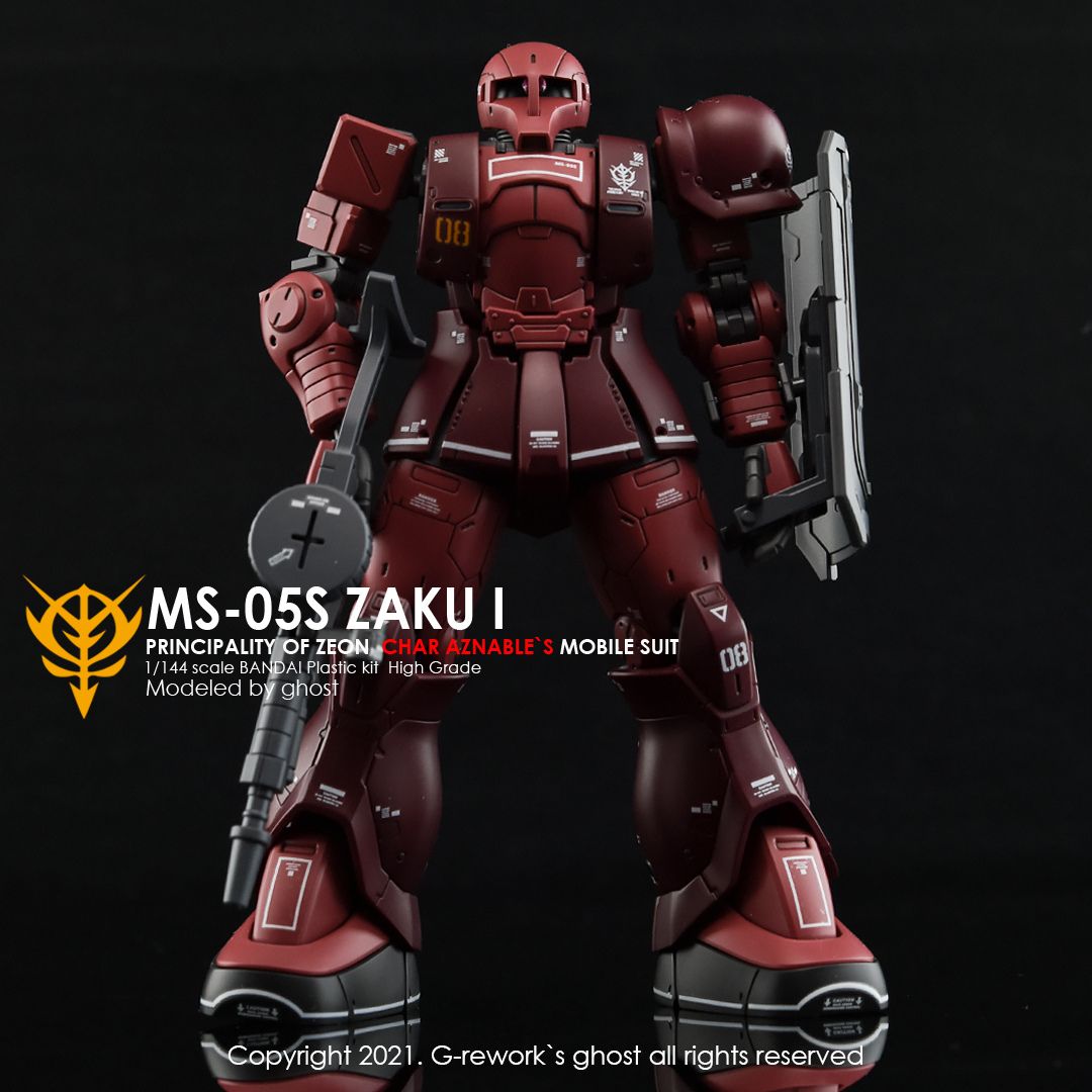 G-Rework Decal - [HG] ORIGIN MS-05 ZAKUI (CHAR AZNABLE)