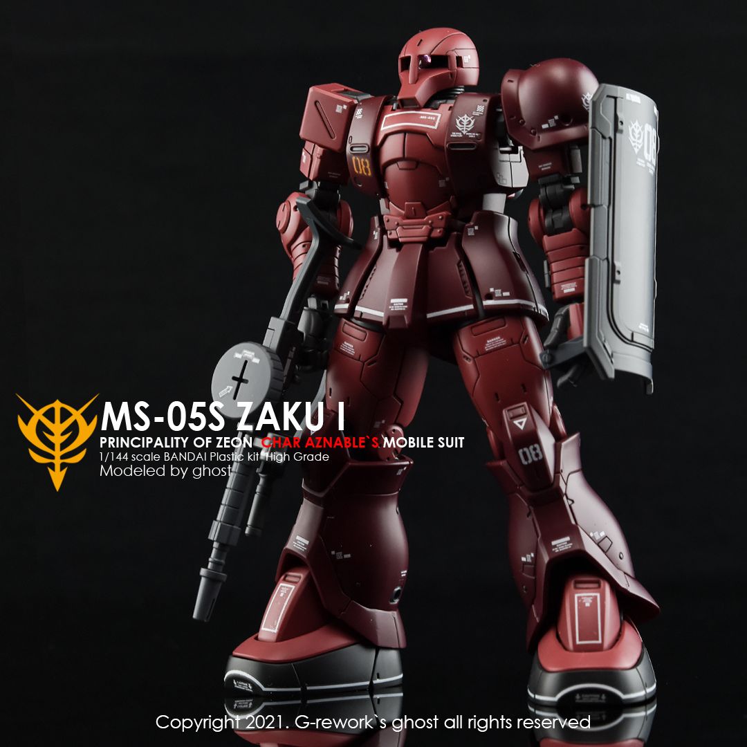 G-Rework Decal - [HG] ORIGIN MS-05 ZAKUI (CHAR AZNABLE)