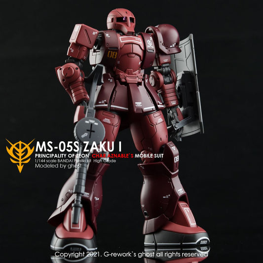 G-Rework Decal - [HG] ORIGIN MS-05 ZAKUI (CHAR AZNABLE)