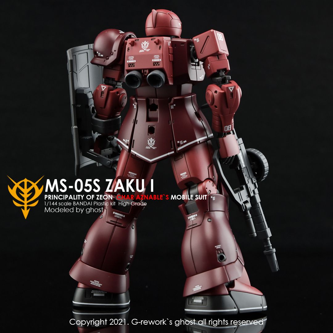G-Rework Decal - [HG] ORIGIN MS-05 ZAKUI (CHAR AZNABLE)