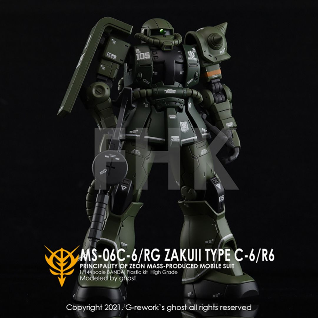 G-Rework Decal - [HG] MS-06C-6/R6 ZAKU II TYPE C-6/R6