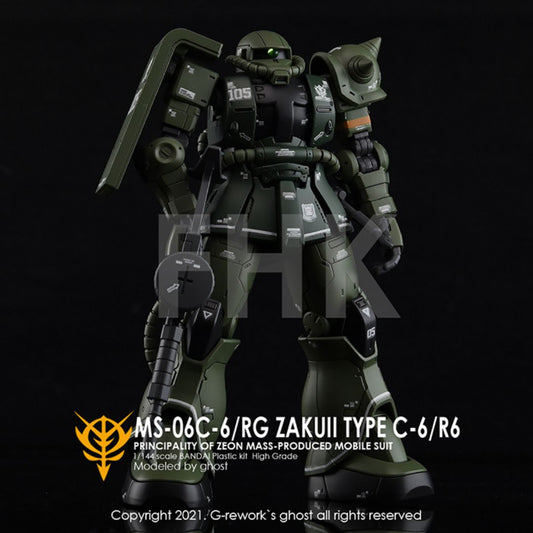 G-Rework Decal - [HG] MS-06C-6/R6 ZAKU II TYPE C-6/R6