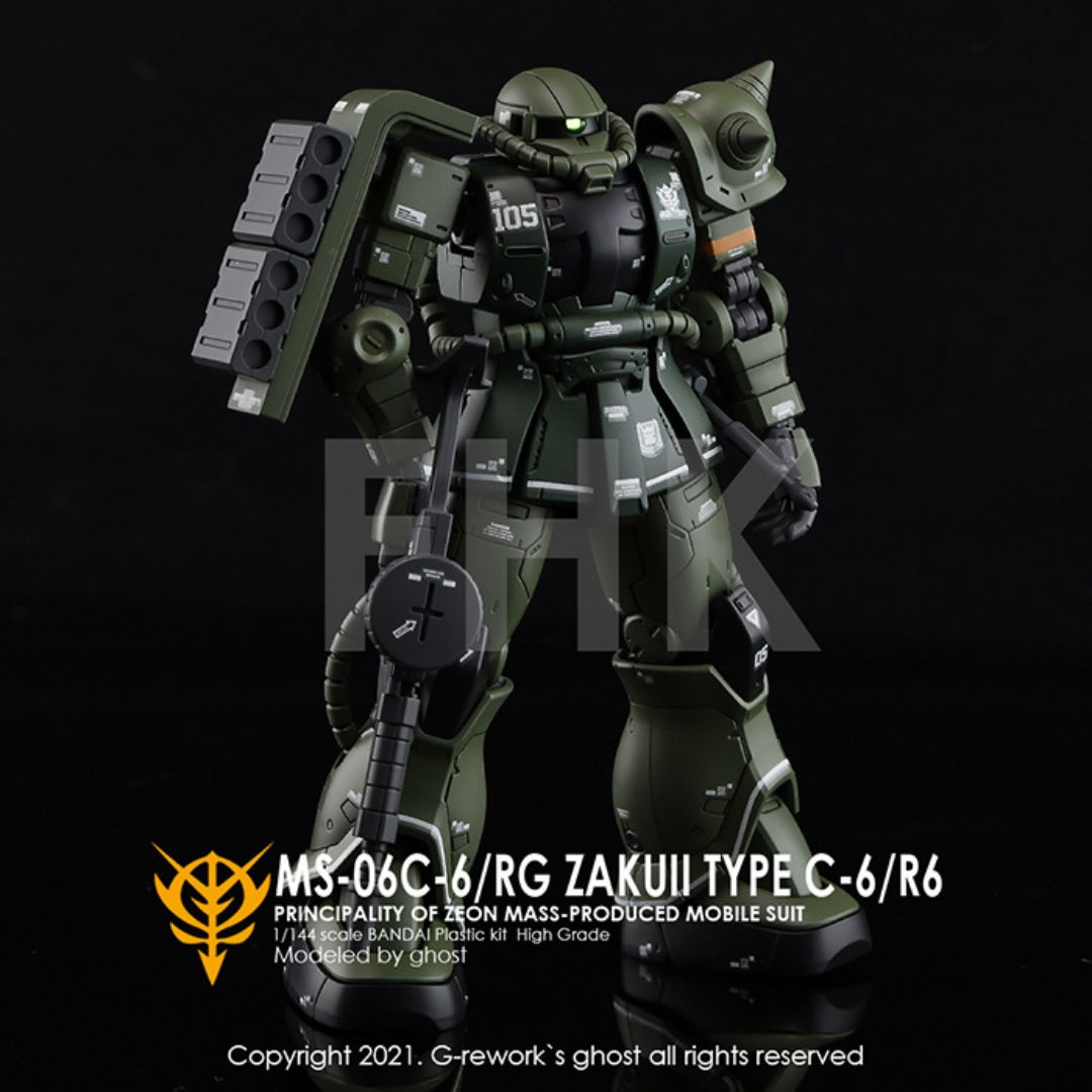 G-Rework Decal - [HG] MS-06C-6/R6 ZAKU II TYPE C-6/R6