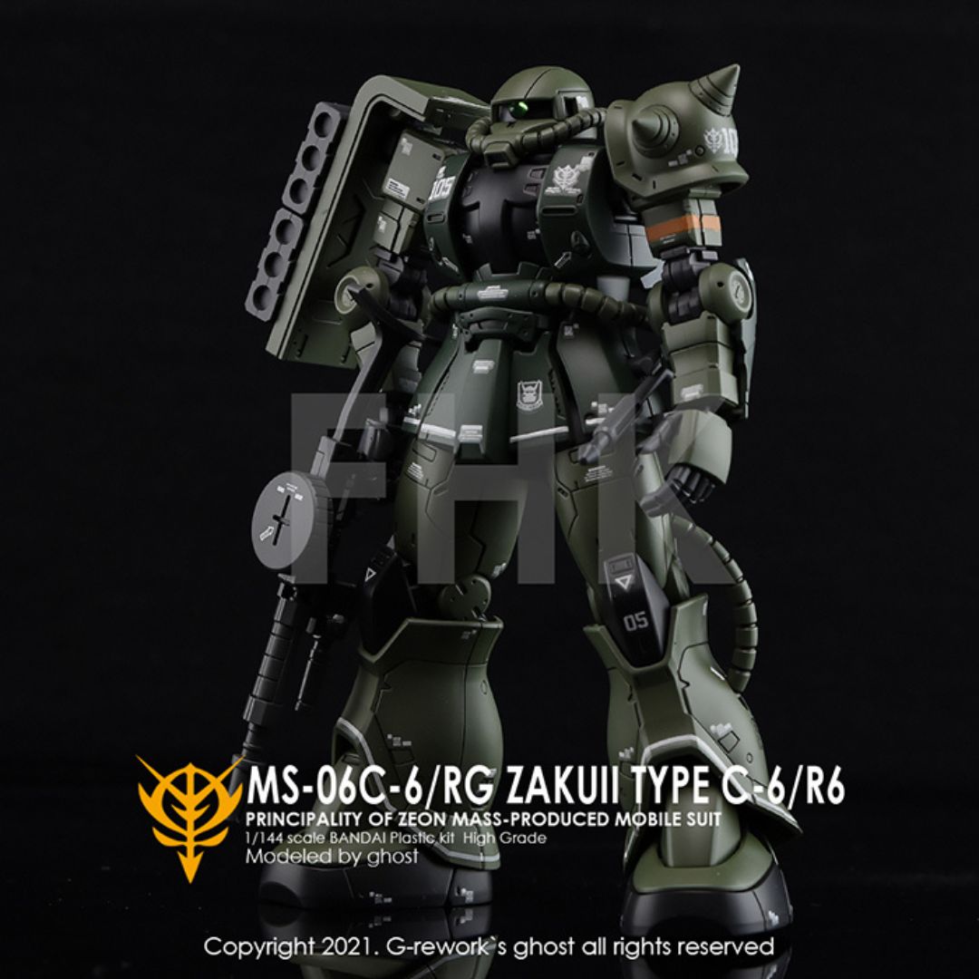 G-Rework Decal - [HG] MS-06C-6/R6 ZAKU II TYPE C-6/R6