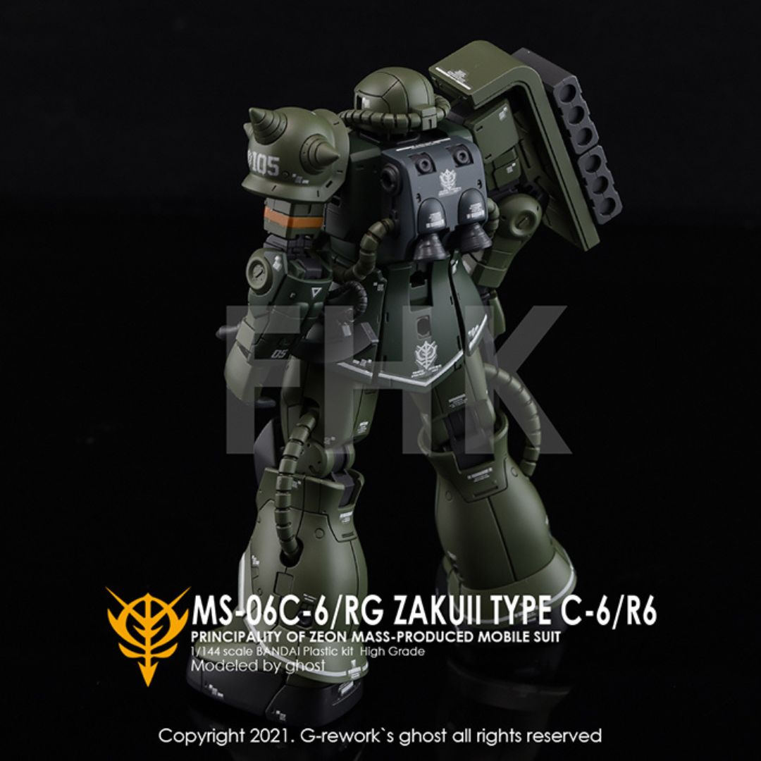 G-Rework Decal - [HG] MS-06C-6/R6 ZAKU II TYPE C-6/R6