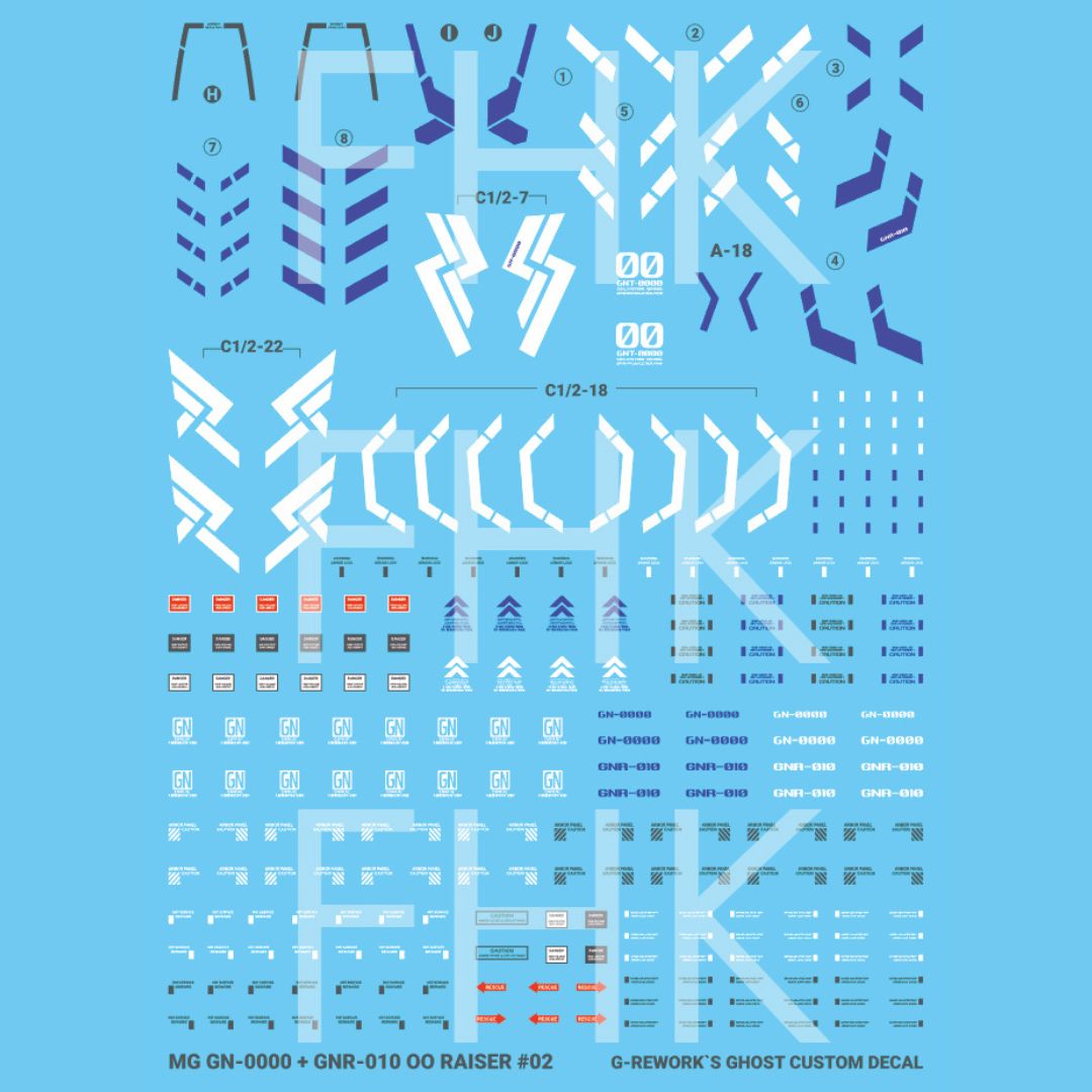 G-Rework Decal - [MG] OO GUNDAM [OO RAISER]