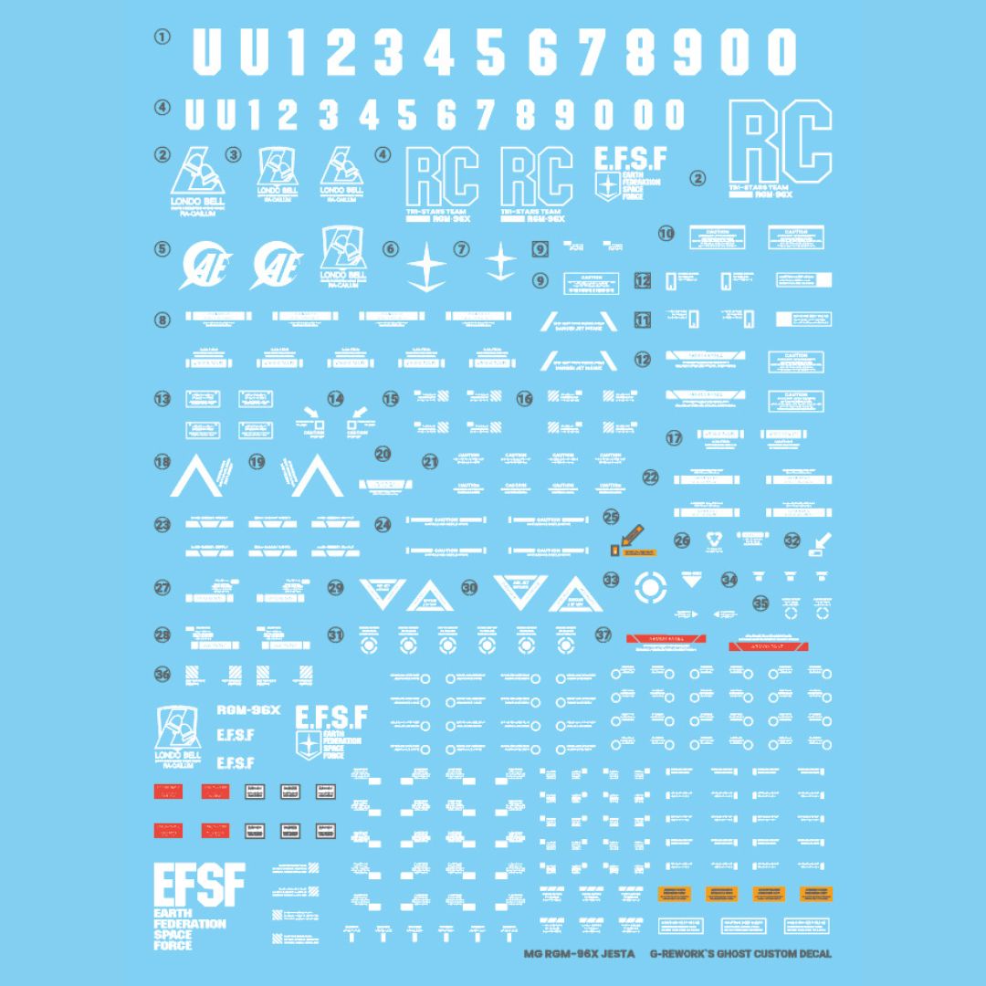 G-Rework Decal - [MG] GRGM-96X JESTA