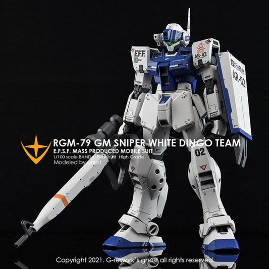 G-Rework Decal - [MG] RGM-79SP GM SNIPER II [ WHITE DINGO ]