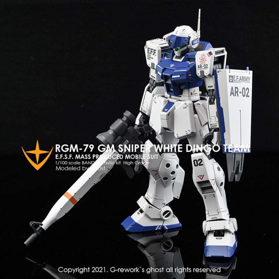 G-Rework Decal - [MG] RGM-79SP GM SNIPER II [ WHITE DINGO ]