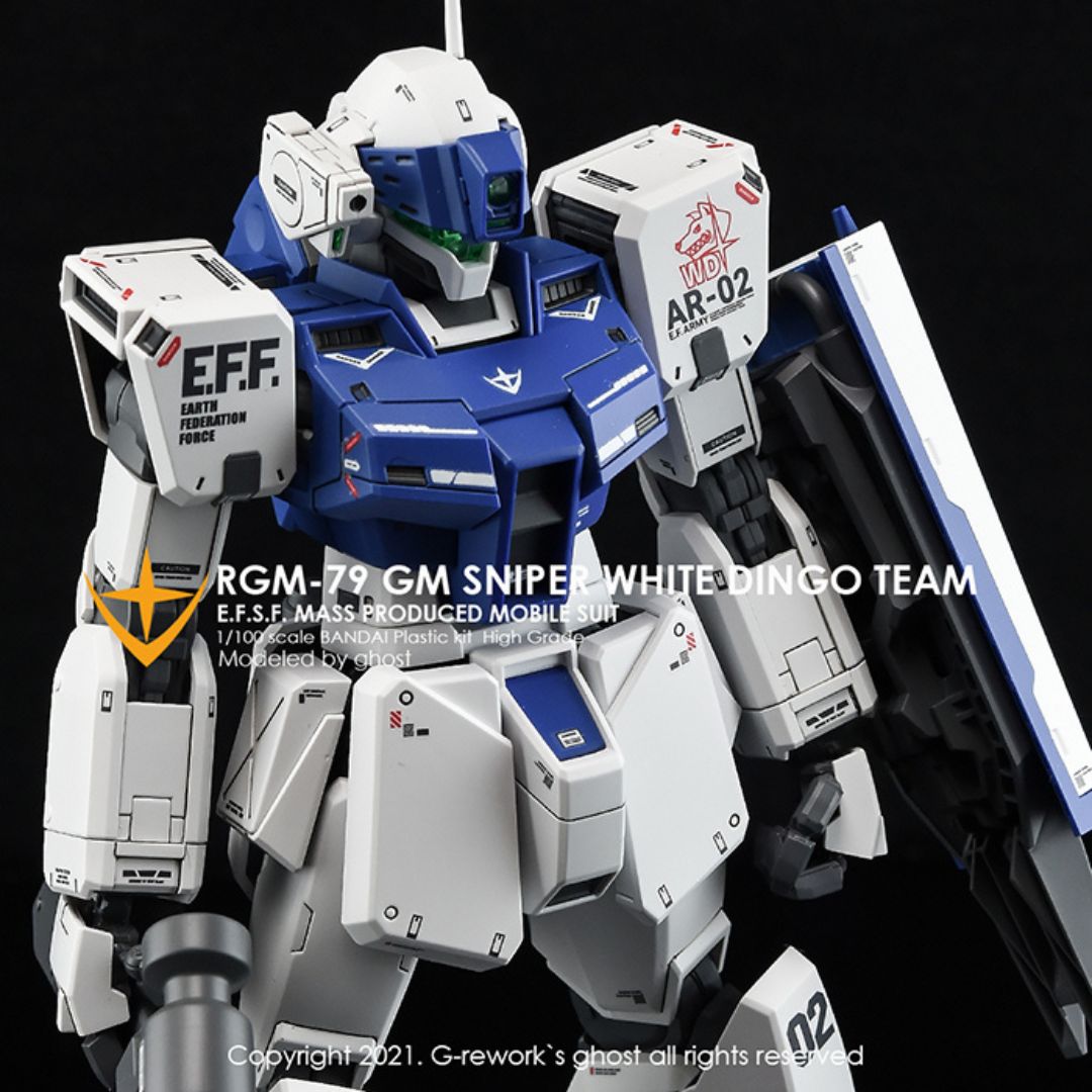 G-Rework Decal - [MG] RGM-79SP GM SNIPER II [ WHITE DINGO ]