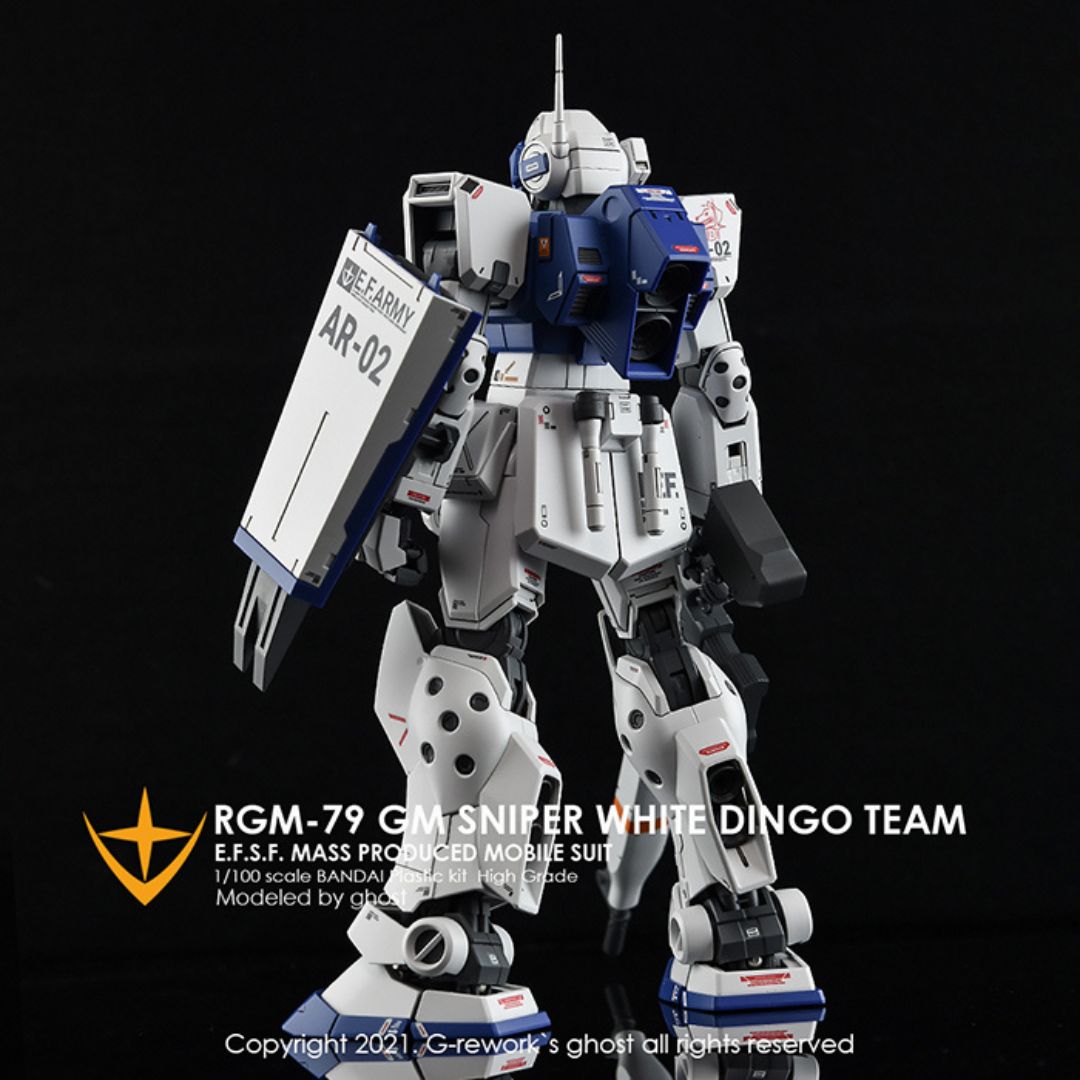 G-Rework Decal - [MG] RGM-79SP GM SNIPER II [ WHITE DINGO ]