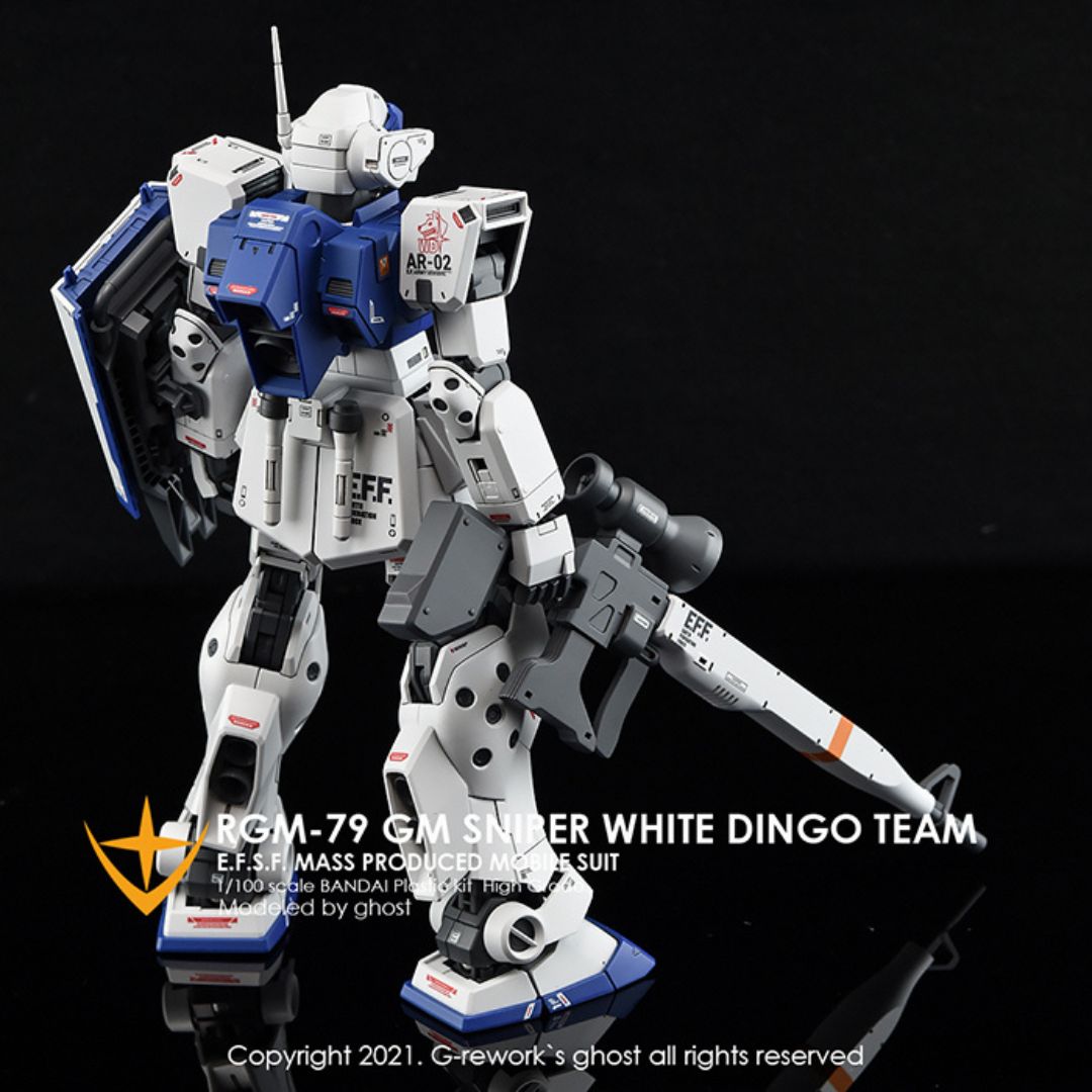 G-Rework Decal - [MG] RGM-79SP GM SNIPER II [ WHITE DINGO ]