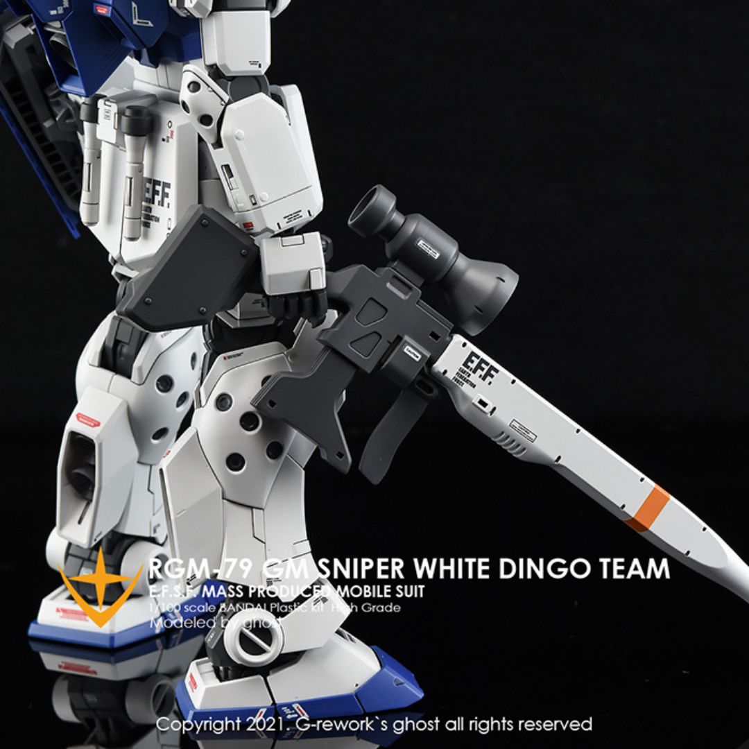 G-Rework Decal - [MG] RGM-79SP GM SNIPER II [ WHITE DINGO ]