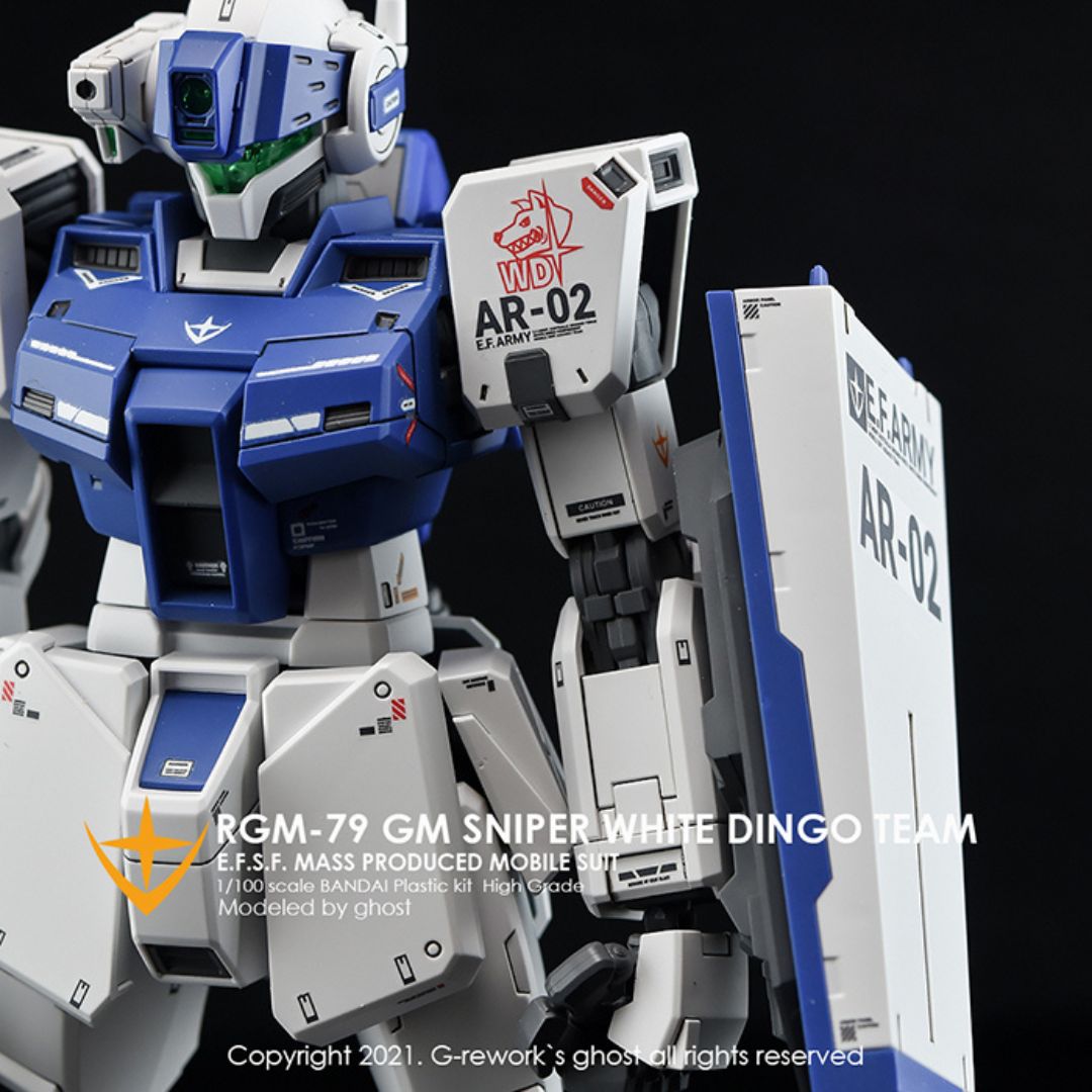 G-Rework Decal - [MG] RGM-79SP GM SNIPER II [ WHITE DINGO ]