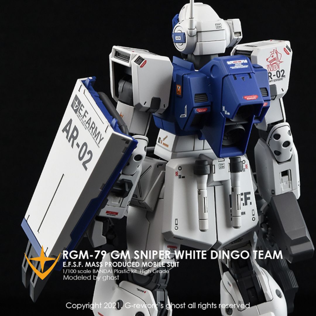G-Rework Decal - [MG] RGM-79SP GM SNIPER II [ WHITE DINGO ]