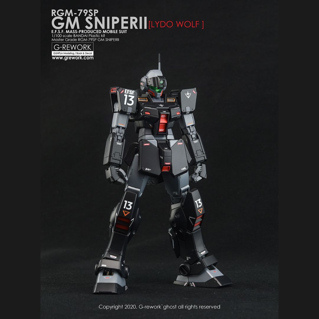 G-Rework Decal - [MG] RGM-79SP GM SNIPER II [LYDO WOLF]