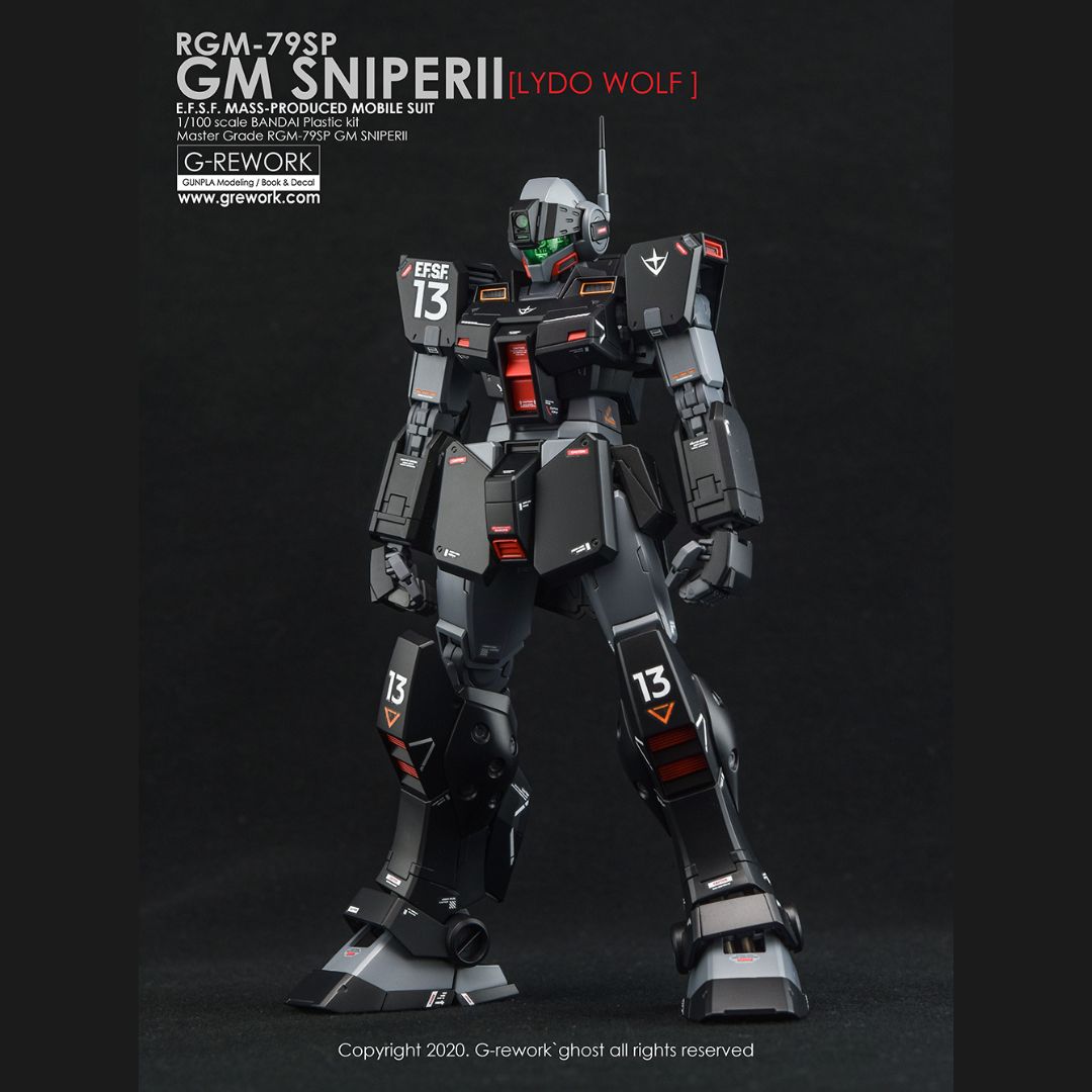 G-Rework Decal - [MG] RGM-79SP GM SNIPER II [LYDO WOLF]