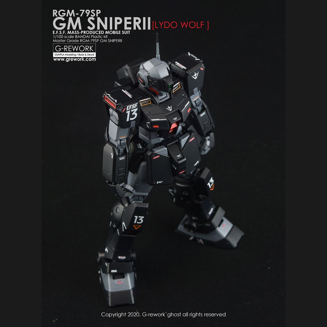 G-Rework Decal - [MG] RGM-79SP GM SNIPER II [LYDO WOLF]