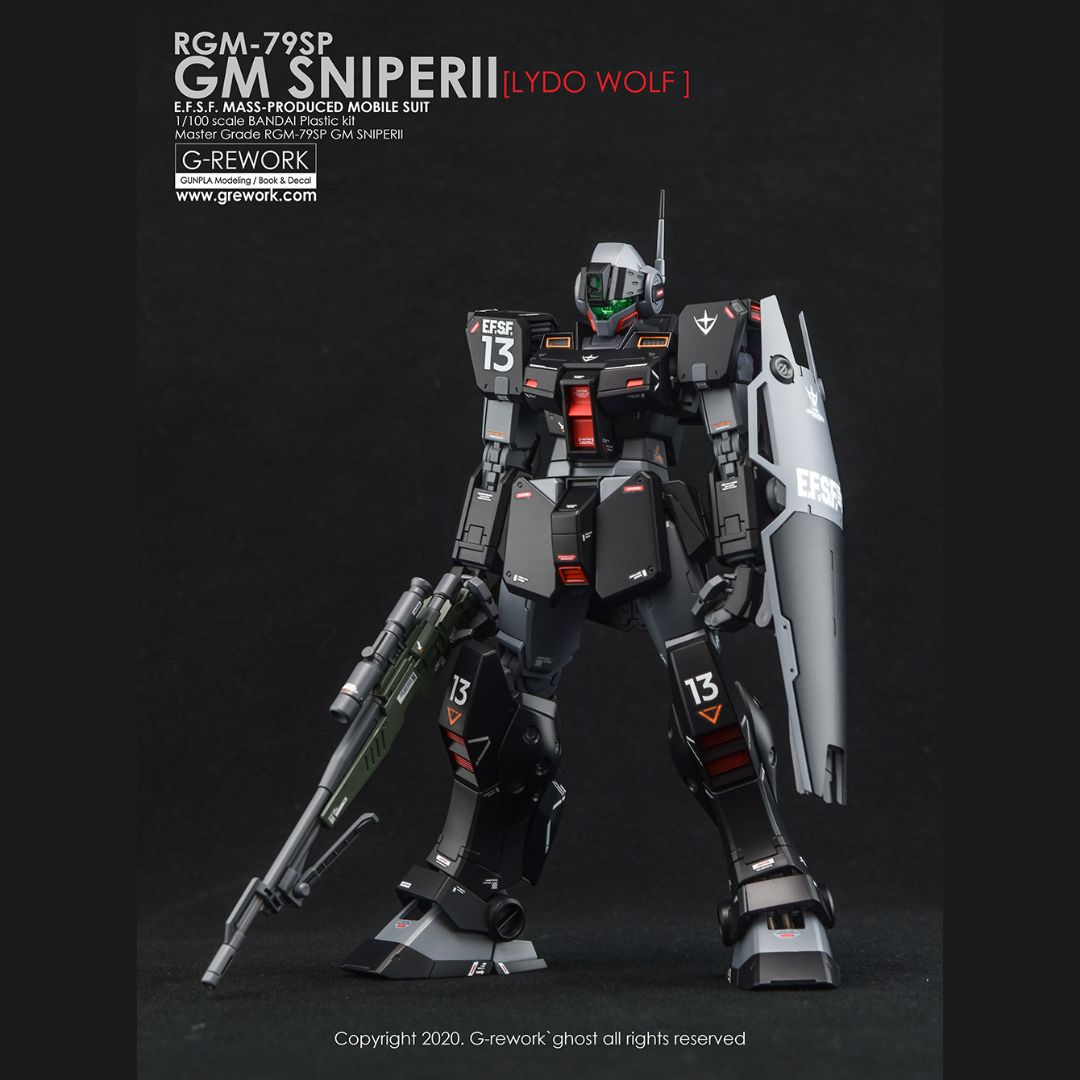 G-Rework Decal - [MG] RGM-79SP GM SNIPER II [LYDO WOLF]