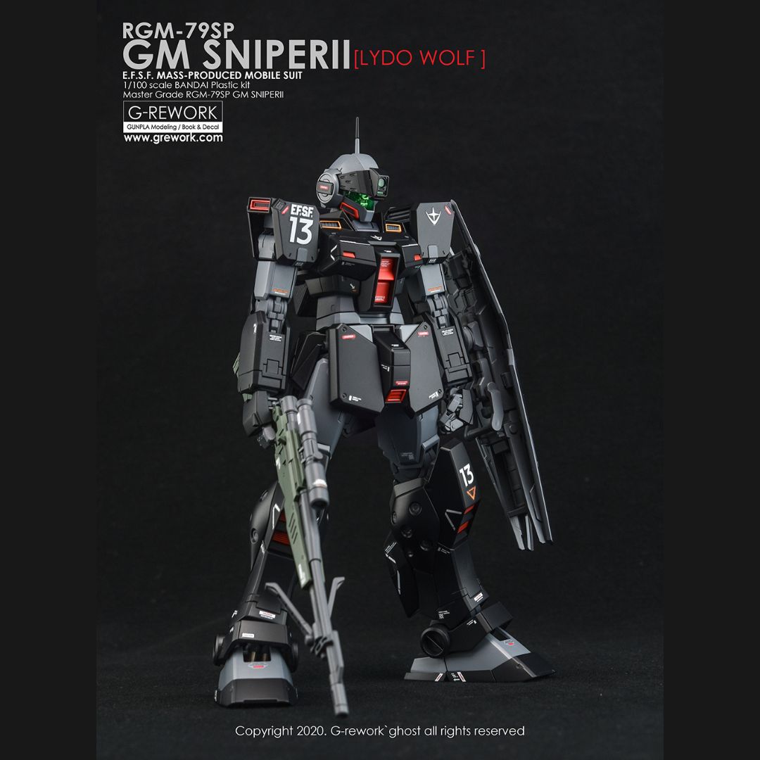 G-Rework Decal - [MG] RGM-79SP GM SNIPER II [LYDO WOLF]