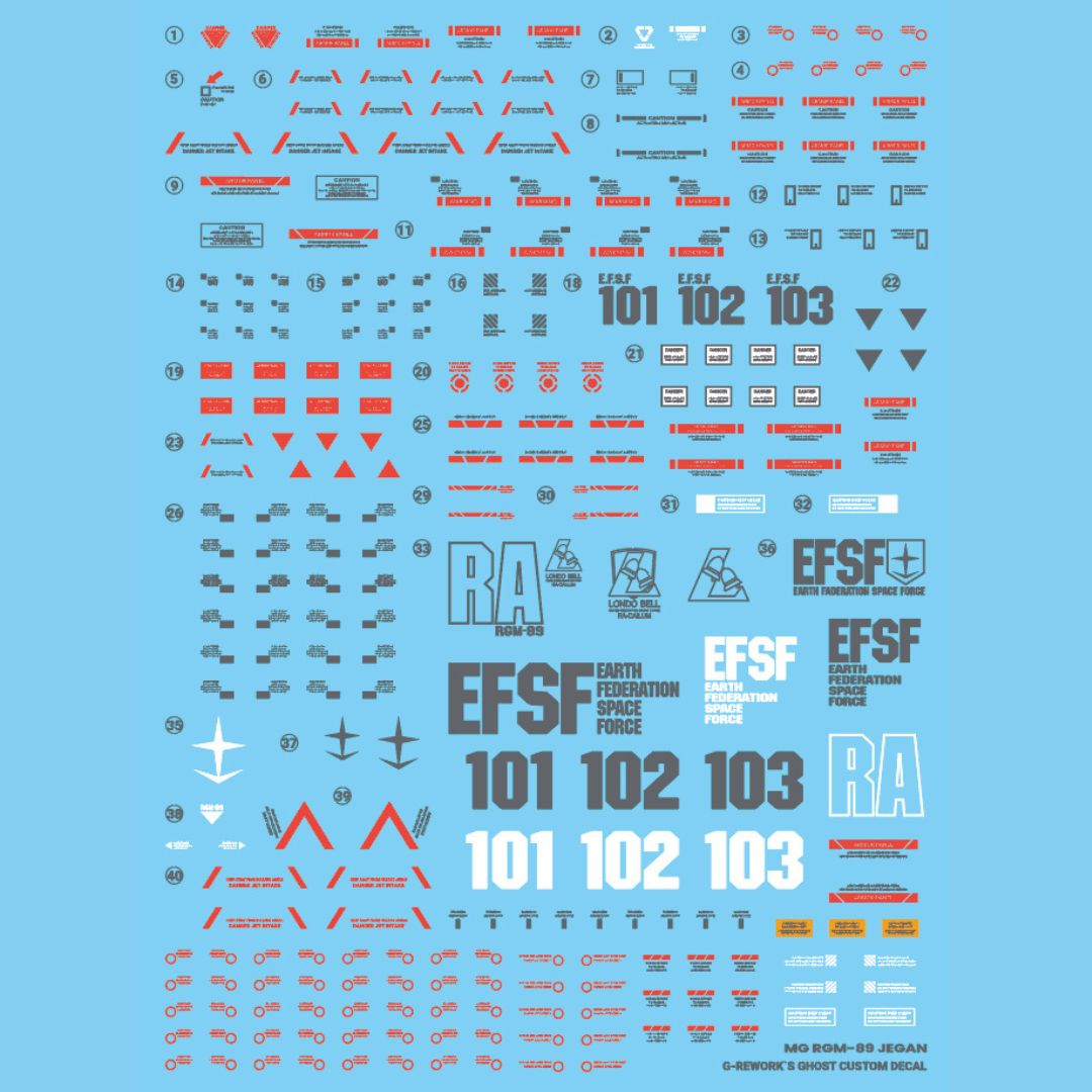 G-Rework Decal - [MG] RGM-89 JEGAN