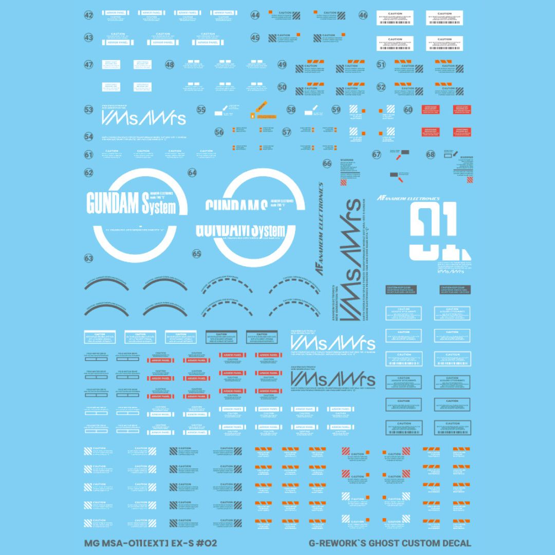 G-Rework Decal - [MG] EX-S GUNDAM 1.5