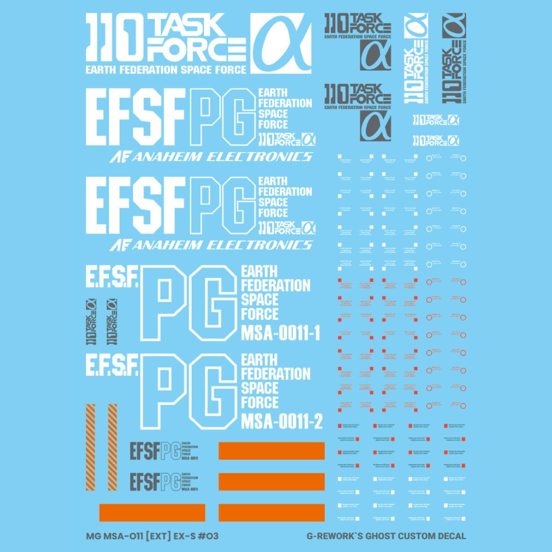 G-Rework Decal - [MG] EX-S GUNDAM 1.5