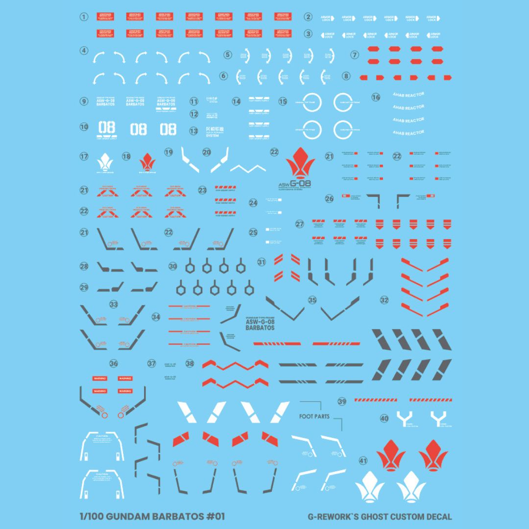 G-Rework Decal - [MG] ASW-G08 GUNDAM BARBATOS