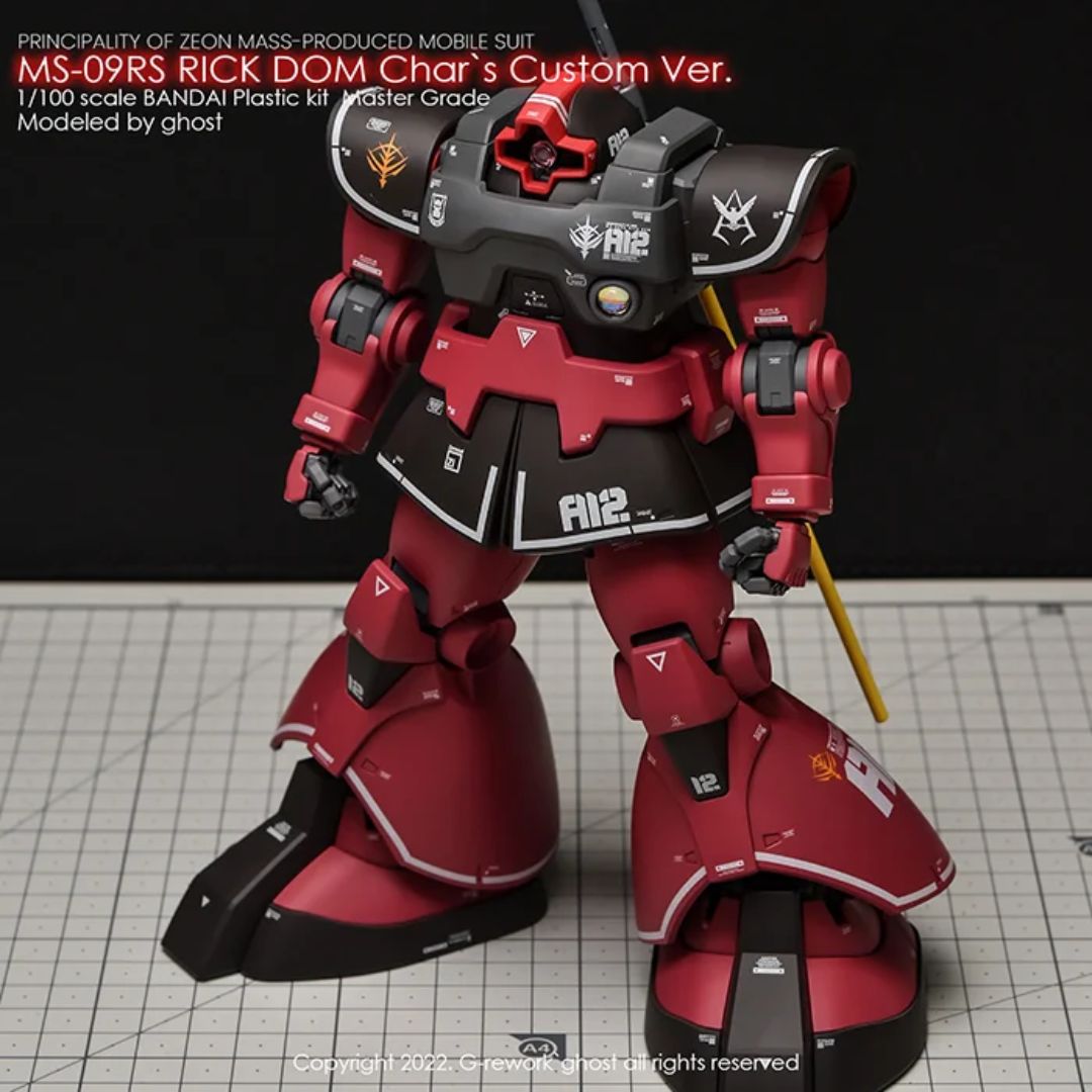 G-Rework Decal - [MG] MS-09RS RICK DOM 1.5 CHAR's VER.
