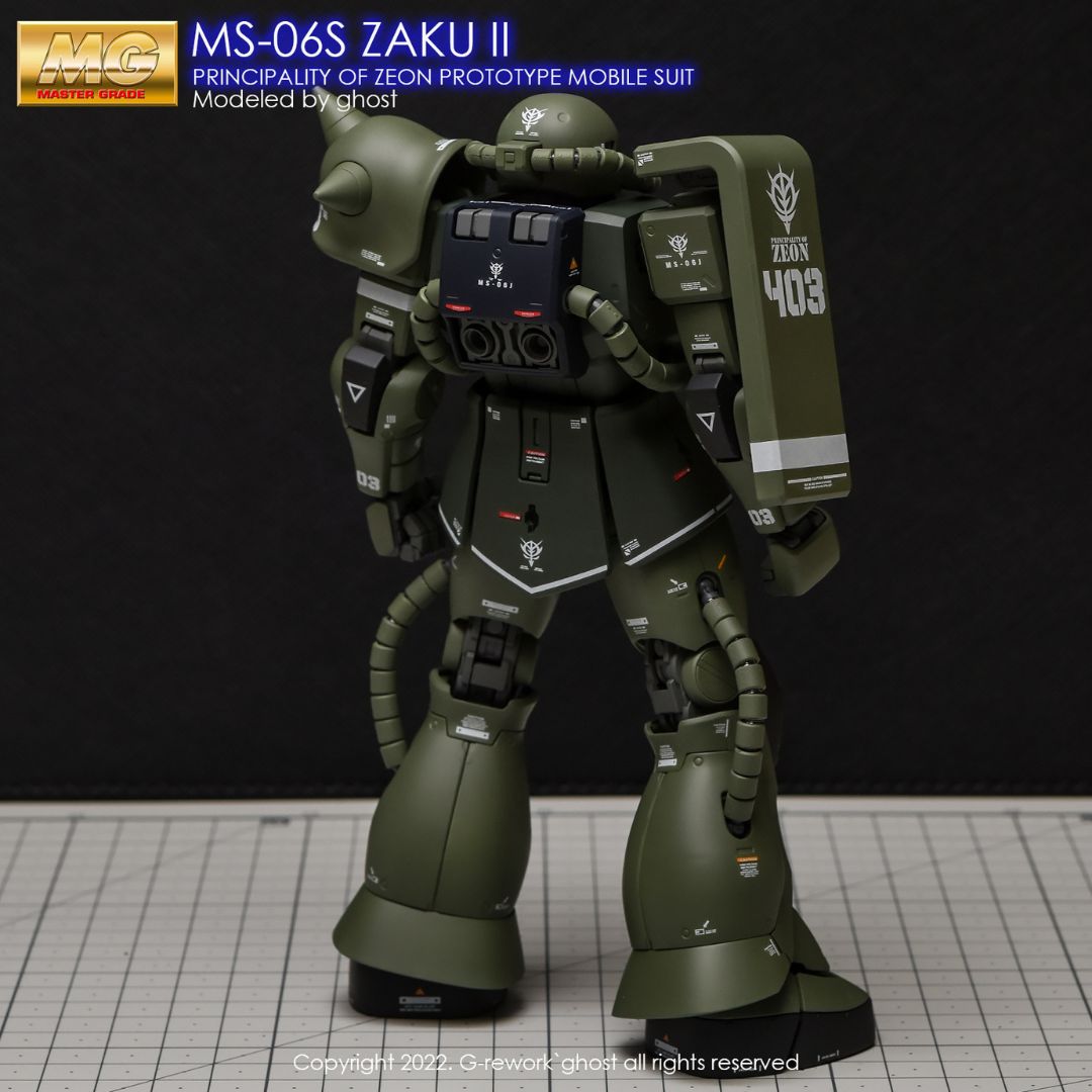 G-Rework Decal - [MG] MS-06S/J ZAKU II 2.0