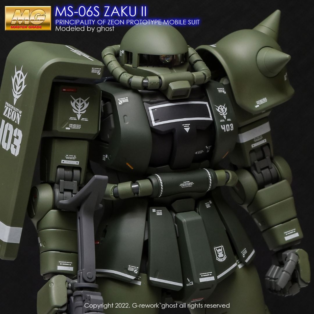 G-Rework Decal - [MG] MS-06S/J ZAKU II 2.0