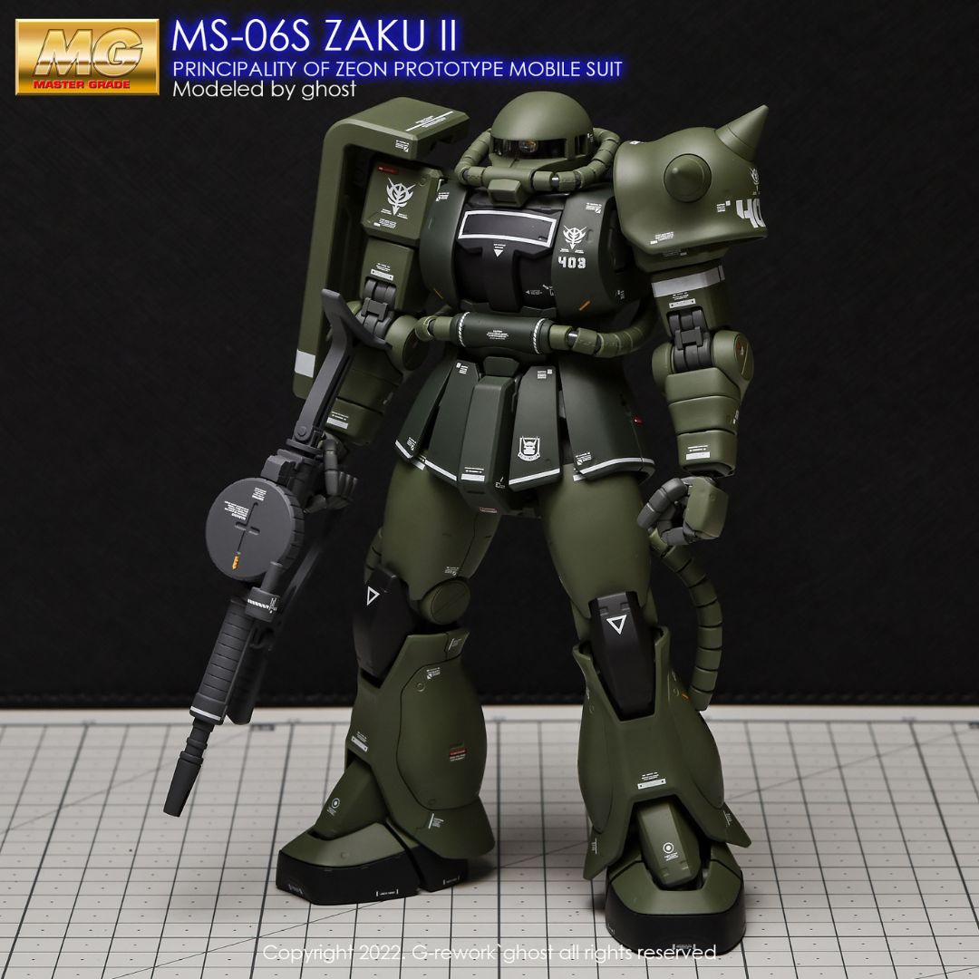 G-Rework Decal - [MG] MS-06S/J ZAKU II 2.0