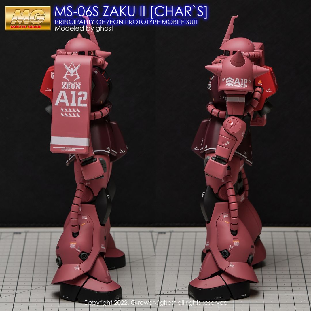 G-Rework Decal - [MG] MS-06S CHAR`S ZAKU II 2.0