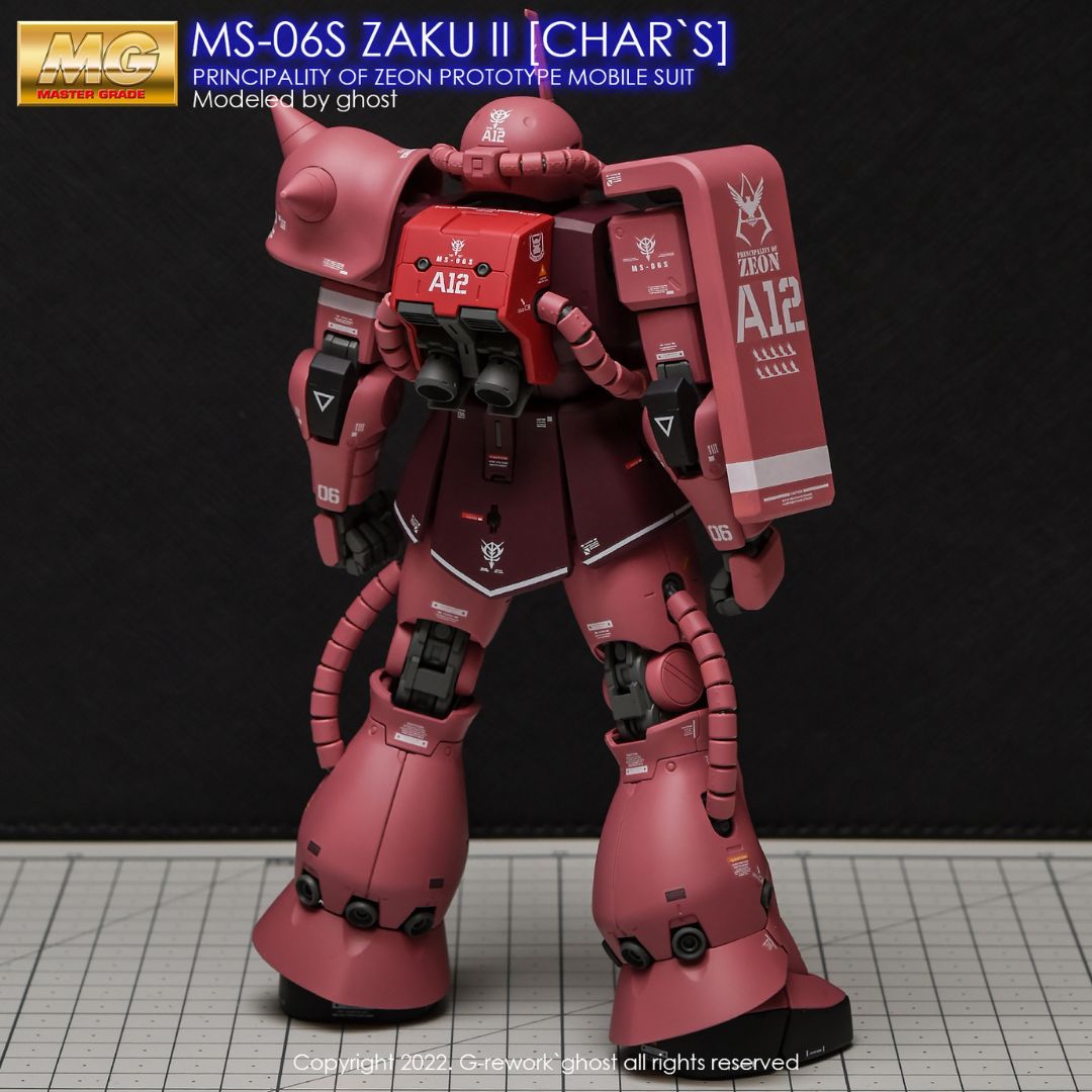G-Rework Decal - [MG] MS-06S CHAR`S ZAKU II 2.0