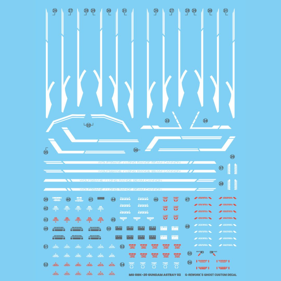 G-Rework Decal - [MG] GBK-20TH GUNDAM ASTRAY (KOREA VER)