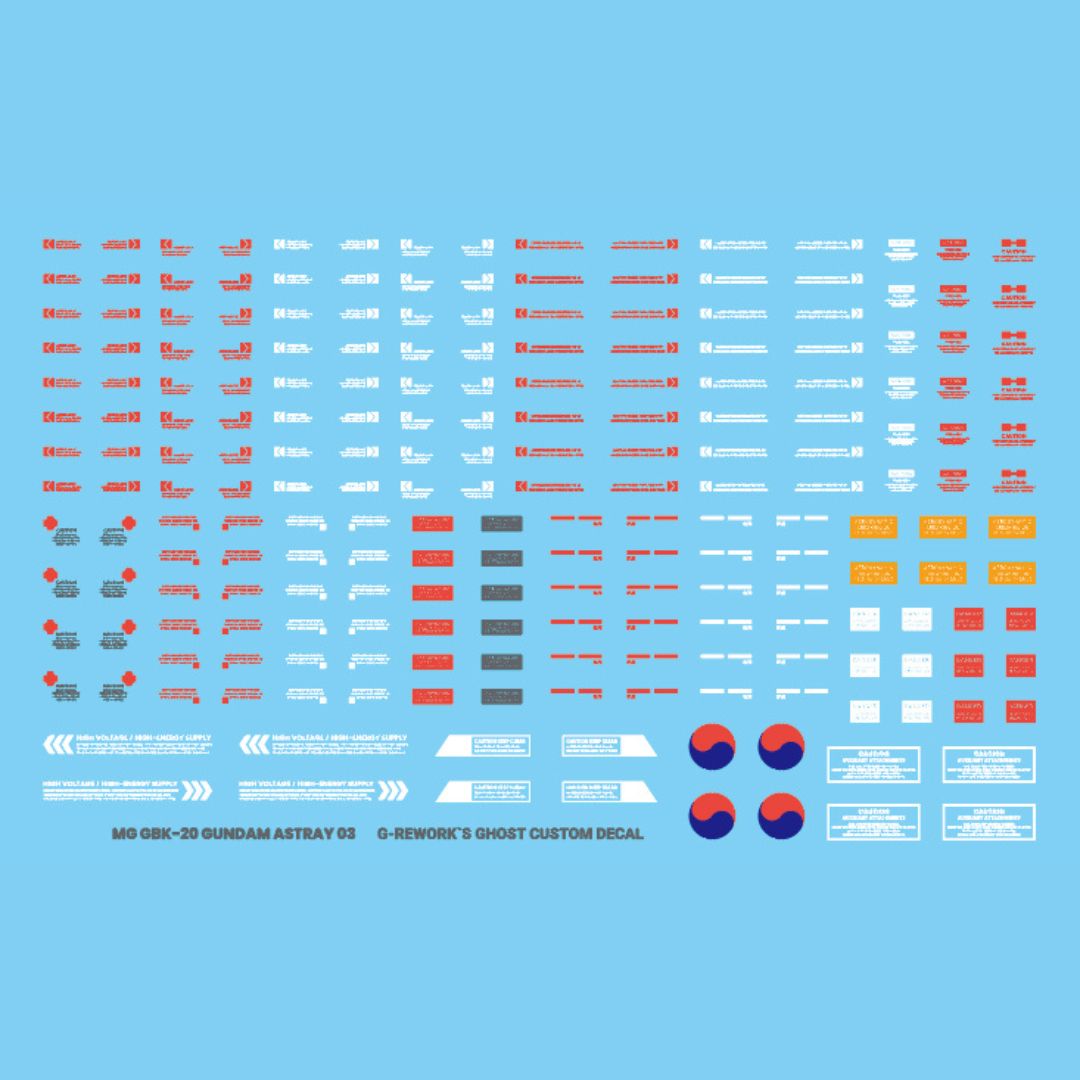 G-Rework Decal - [MG] GBK-20TH GUNDAM ASTRAY (KOREA VER)