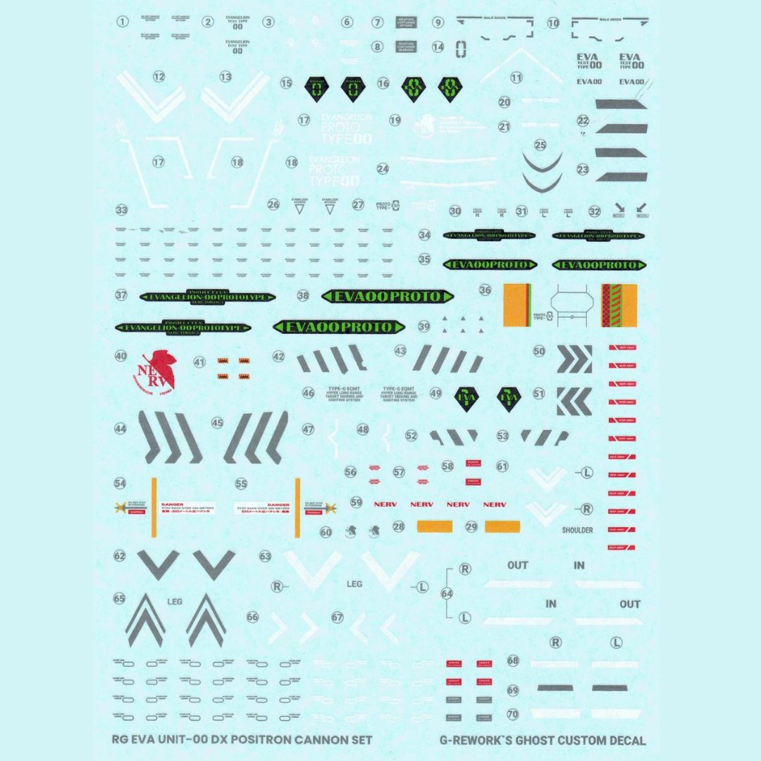 G-Rework Decal - [RG] EVAGELION EVA 00