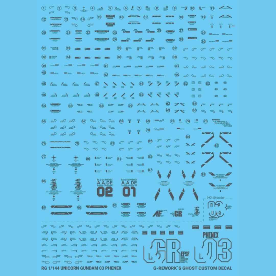 G-Rework Decal - [RG] PHENEX NT U03 (GRAY)