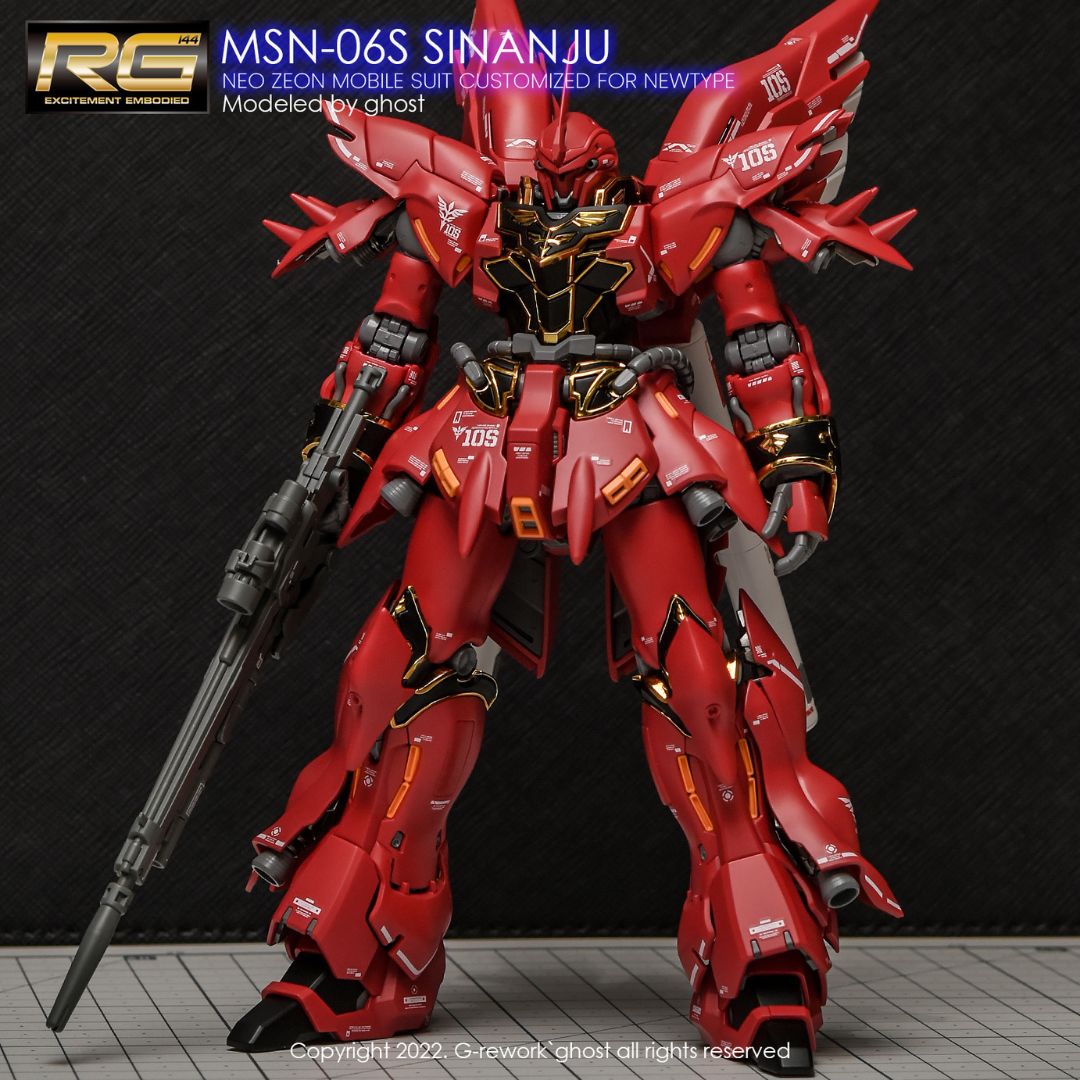 G-Rework Decal - [RG] MSN-06S SINANJU