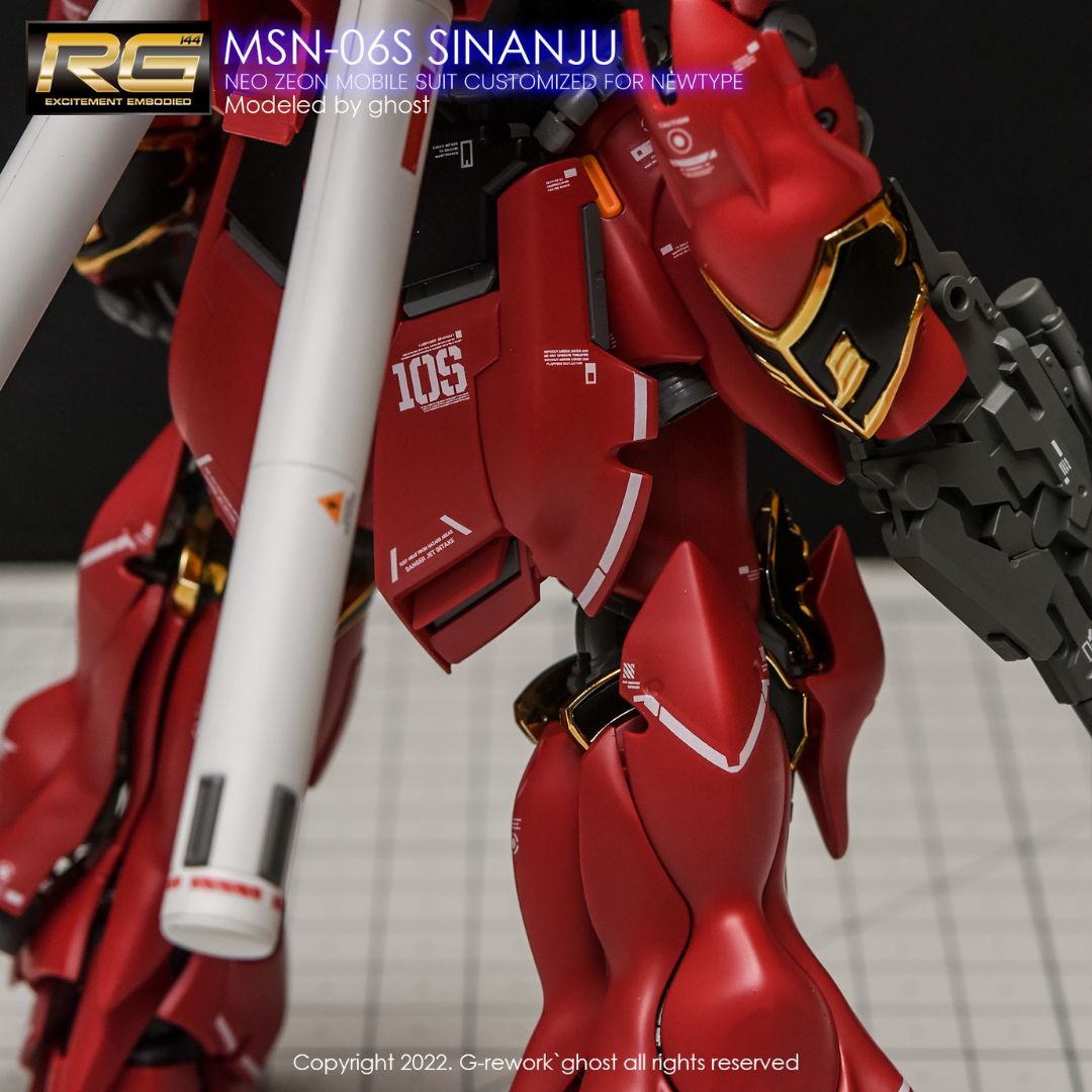 G-Rework Decal - [RG] MSN-06S SINANJU
