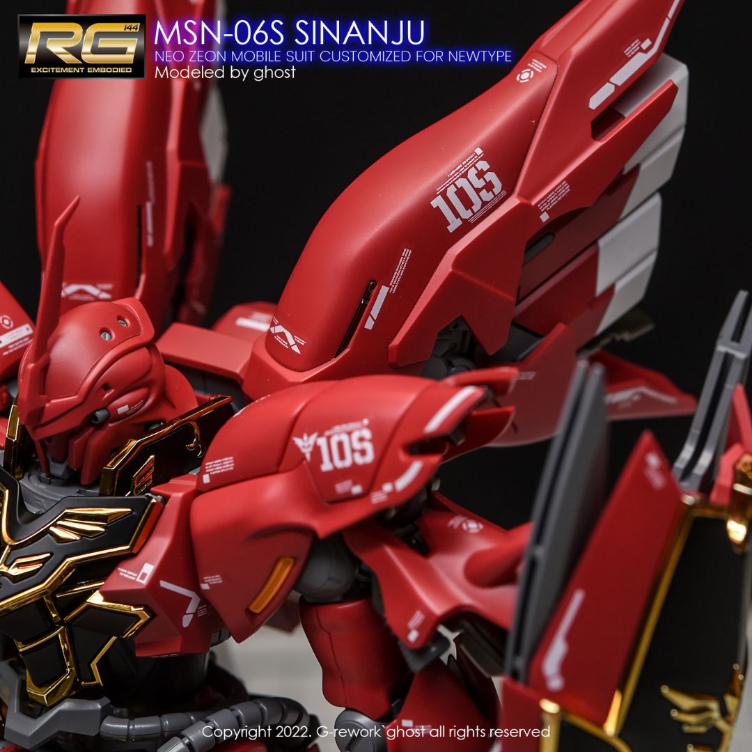 G-Rework Decal - [RG] MSN-06S SINANJU