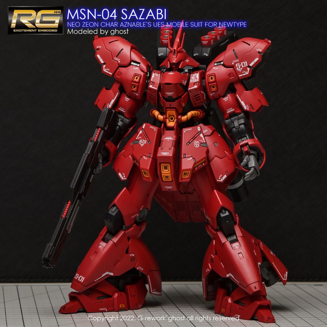 G-Rework Decal - [RG] MSN-04 SAZABI