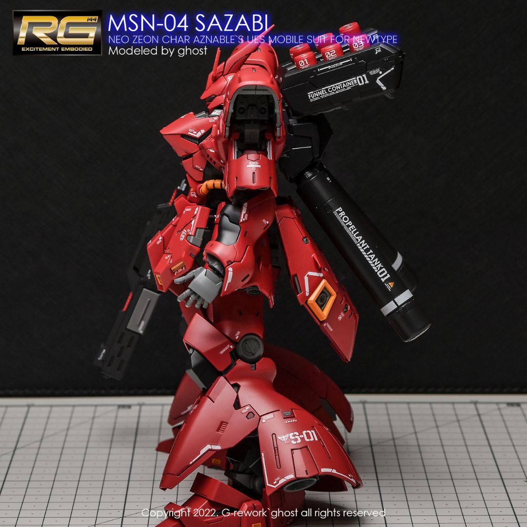 G-Rework Decal - [RG] MSN-04 SAZABI
