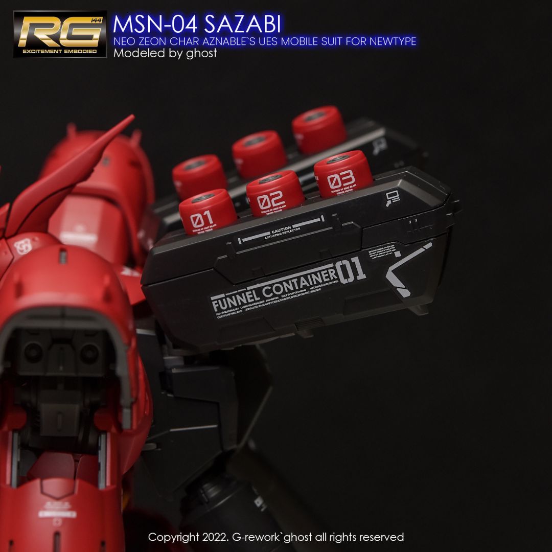 G-Rework Decal - [RG] MSN-04 SAZABI