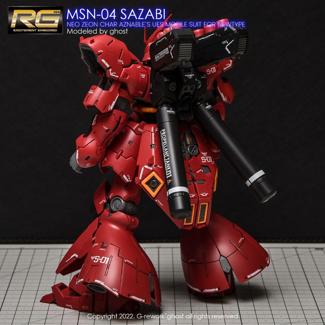 G-Rework Decal - [RG] MSN-04 SAZABI
