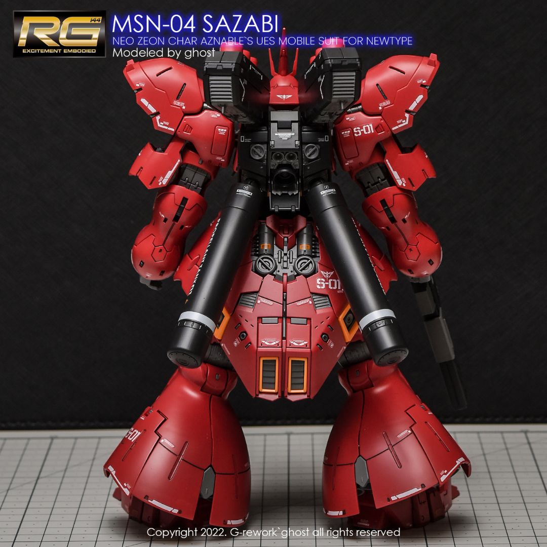 G-Rework Decal - [RG] MSN-04 SAZABI