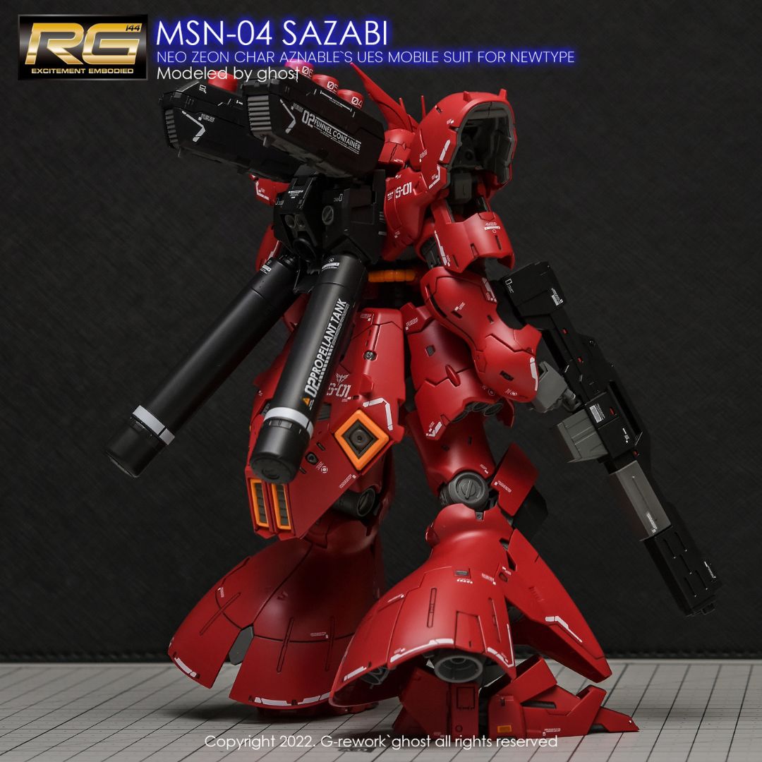G-Rework Decal - [RG] MSN-04 SAZABI