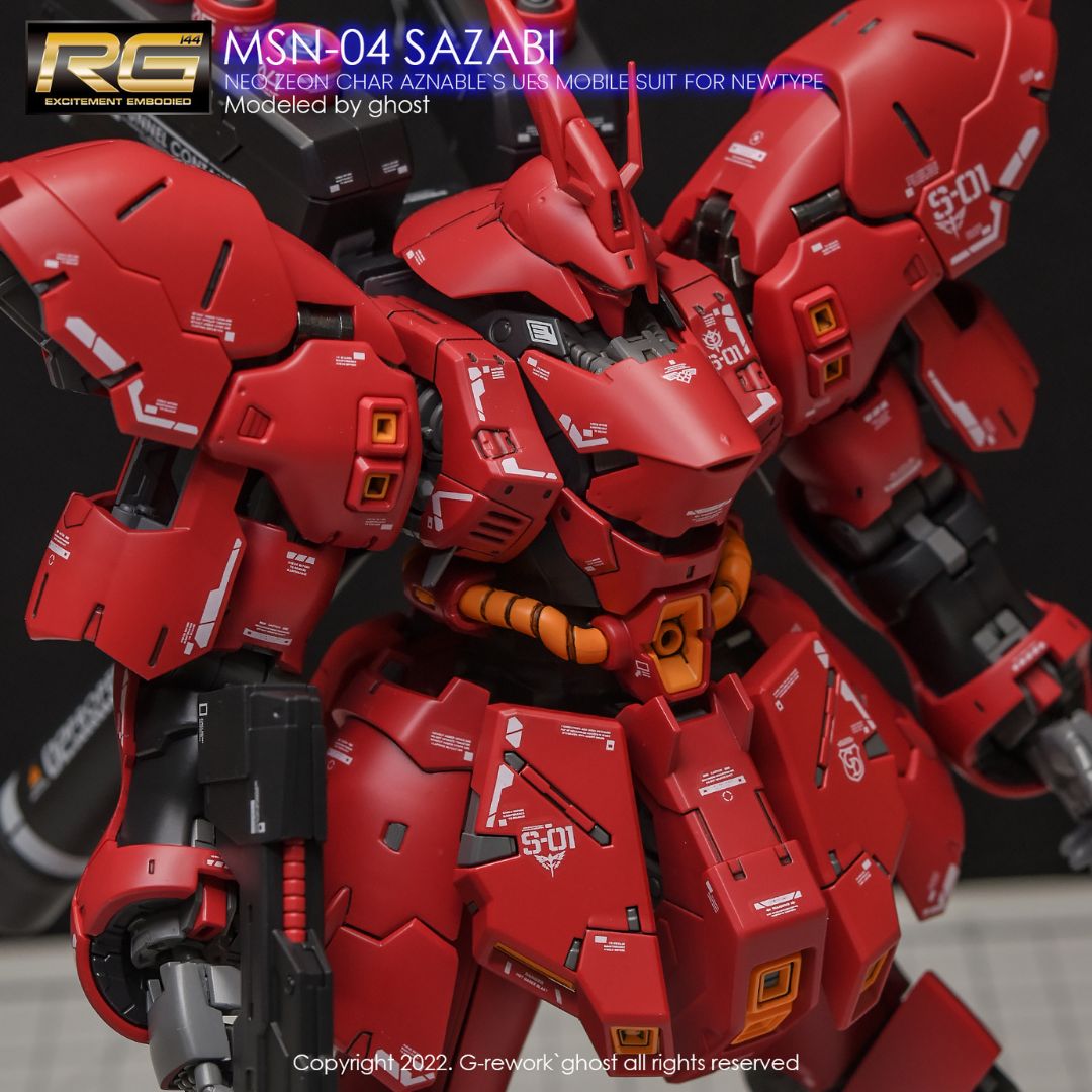 G-Rework Decal - [RG] MSN-04 SAZABI